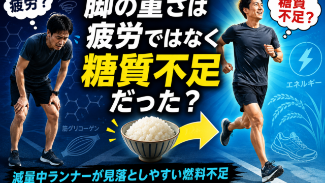 93kgからの低強度ランニング再始動 #28 2026/06/22｜脚の重さは疲労ではなく糖質不足だった可能性