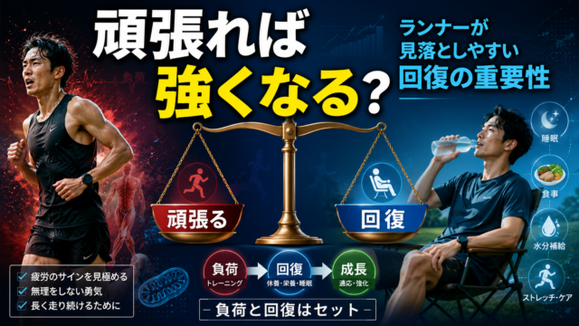 頑張れば強くなるは本当か｜ランナーが見落としやすい回復の重要性