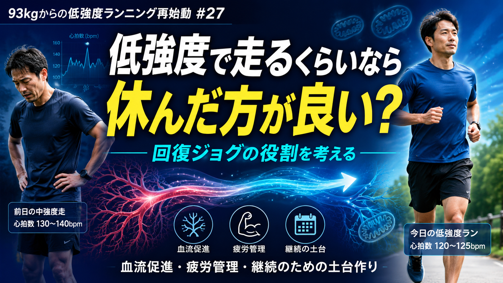 93kgからの低強度ランニング再始動 #27 2026/06/17｜低強度で走るくらいなら休んだ方が良いのでは？