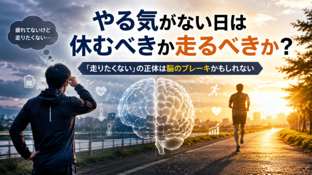 やる気がない日は休むべきか走るべきか｜「走りたくない」の正体を考える