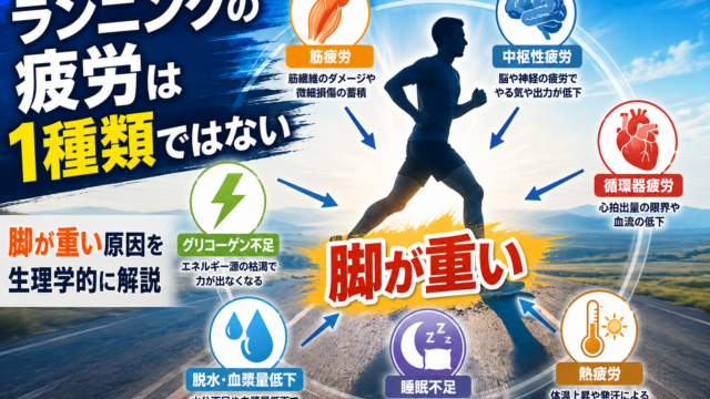 ランニングの疲労は1種類ではない｜疲労や脚が重い原因とは