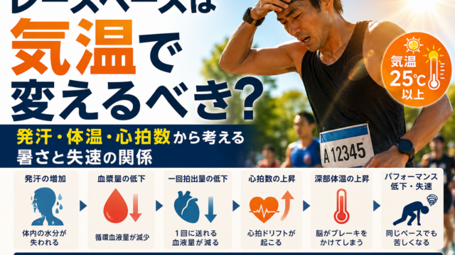 レースペースは気温で変えるべき？｜発汗・体温・心拍数から考える暑さとパフォーマンスの関係